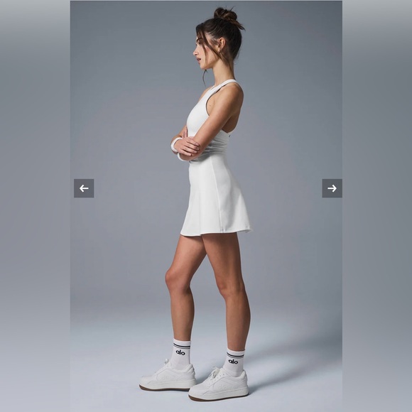 ALO Yoga Women's White Mini Dress - Picture 3 of 10